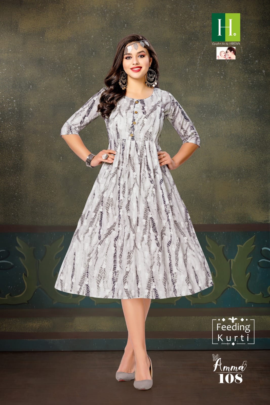 Amma By Hirwa Feeding Printed Kurtis Catalog
